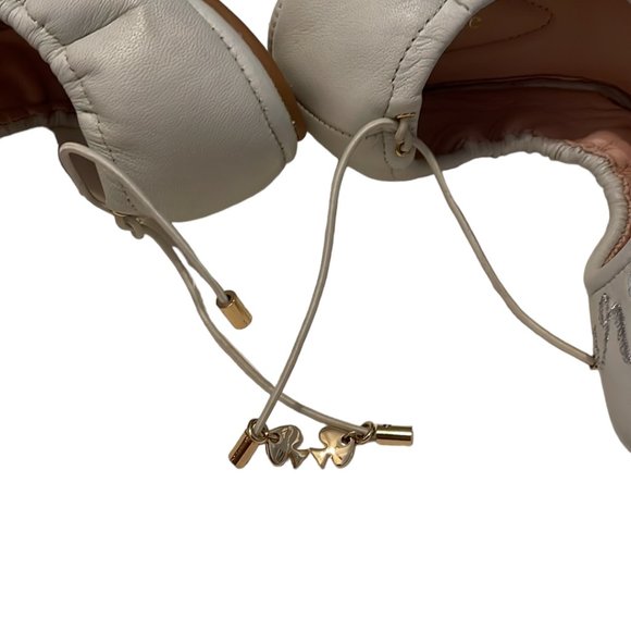 Kate Spade Cream Flats with Silver Embroidery - Picture 5 of 7